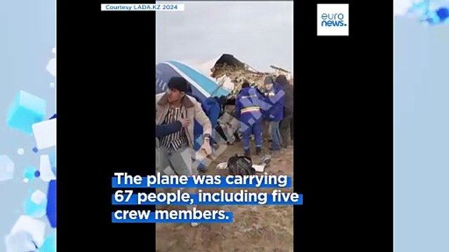 Azerbaijan Airlines plane crashes near Aktau in Kazakhstan, leaving 38 dead