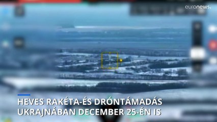 Záporoztak a rakéták, drónok, és stratégiai bombázók is támadták Ukrajnát karácsony első napján