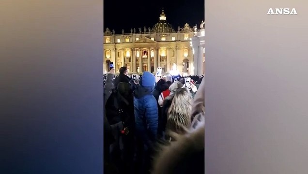 Giubileo, a San Pietro nel momento dell'apertura della Porta Santa