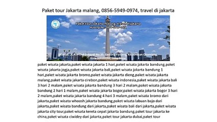 Paket tour Jakarta malang, 0856-5949-0974, travel di jakarta