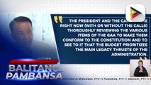 2025 GAA, masusing binubusisi ni PBBM at kanyang gabinete para matiyak na naaayon ito sa Konstitusyon