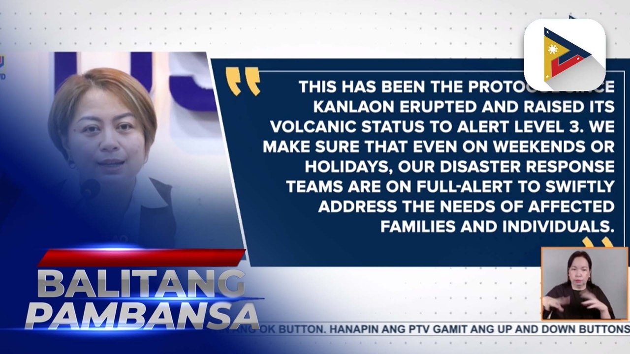 DSWD at LGUs, patuloy na namimigay ng tulong sa mga naapektuhan ng pagputok ng Bulkang Kanlaon
