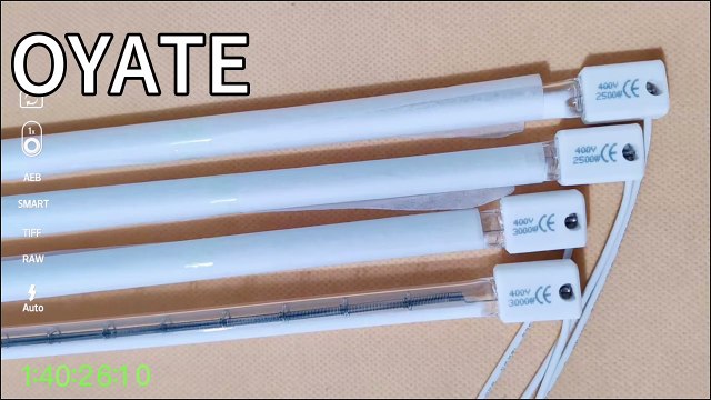 378mm 380mm 2500w 3000w replacement heater lamp halogen short wave heating tube