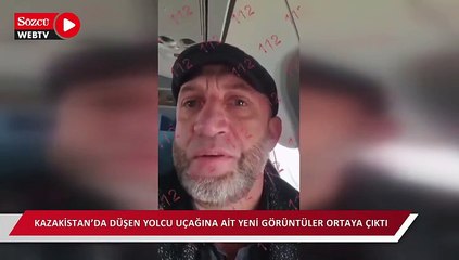 Kazakistan'daki faciadan hemen önce çekildi! Uçağın içinde korku ve panik anları...