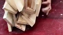 Simple DIY Wooden Stool! - STEP-BY-STEP WOODWORKING VIDEOS - #woodworking #woodworkingtools #woodworkingskills #short #trending #tiktok #woodworkingcommunity #woodworkingtips #WoodWorkingArt #reels #facebookreels #