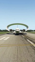 Airplane with Cylindrical Wings TakeOff