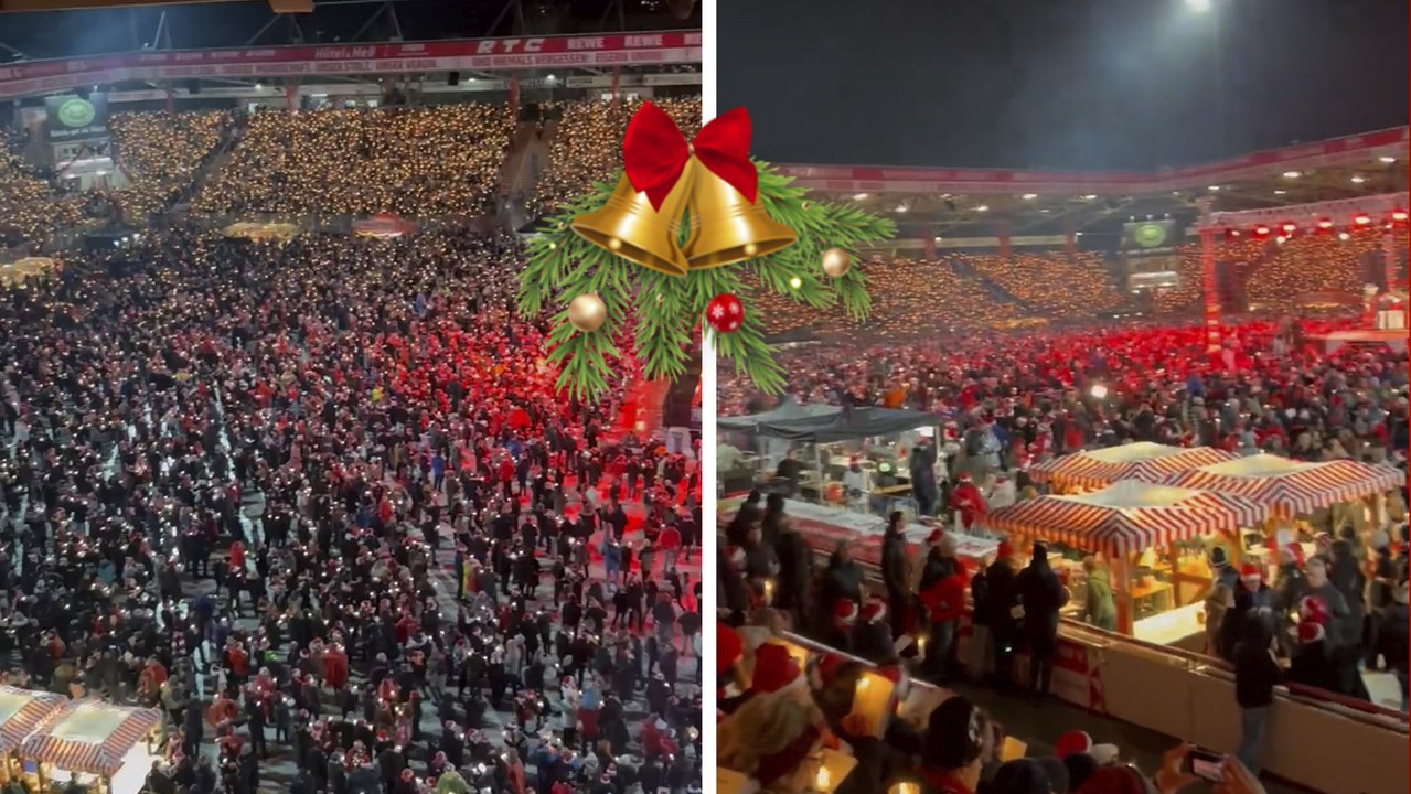 Alemania: El festejo masivo del Union Berlín y sus aficionados con cánticos navideños