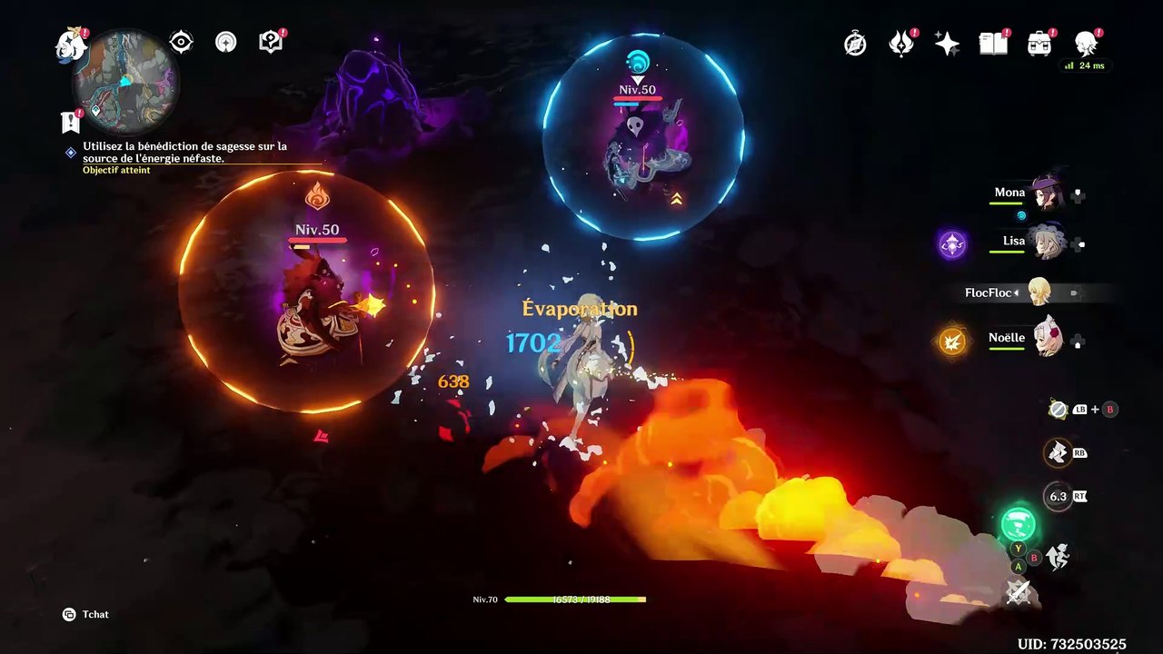 Genshin Impact Gouffre L'appel à l'aide d'un champignon affaibli