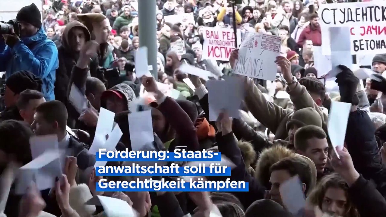 Fast zwei Monate nach dem Einsturz in Novi Sad: Serbische Studierende protestieren weiter