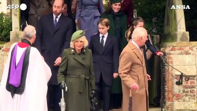 La Royal Family alla messa di Natale a Sandringham