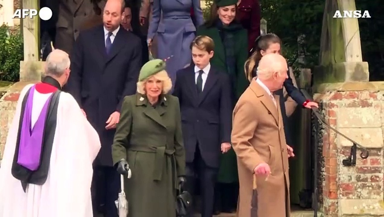 La Royal Family alla messa di Natale a Sandringham
