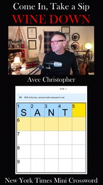 Lets Jump Into the New York Times Christmas Day MINI Crossword! So Come in, Take a Sip, & Wine Down! Let's Solve This Together! 🍷