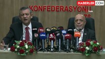 CHP Genel Başkanı Özel, HAK-İŞ Genel Başkanı Arslan'ı Ziyaret Etti