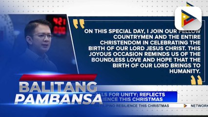 SP Escudero calls for unity; reflects on Filipino resilience this Christmas