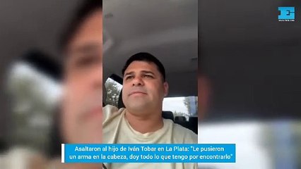 Asaltaron al hijo de Iván Tobar y le pusieron un arma en la cabeza: "Espero la llamada, sino cacería..."