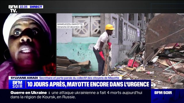 Mayotte: Il va falloir d'abord militer pour que ces aides nous parviennent , affirme Sylviane Amadi, porte-parole du collectif des citoyens de Mayotte