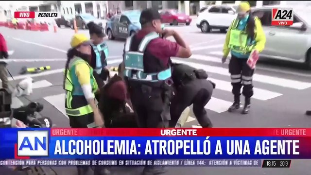 La mujer que atropelló a una agente de tránsito se descompensó al bajar de su coche