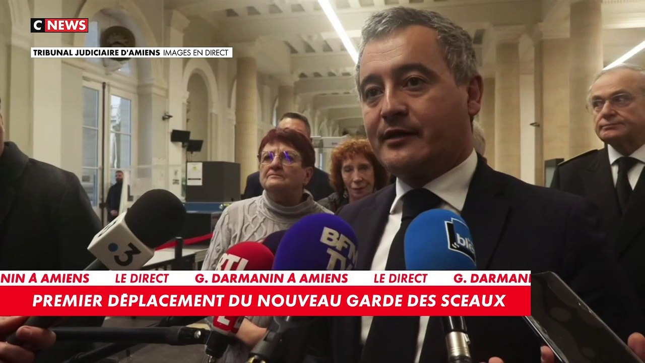 Le nouveau garde des Sceaux Gérald Darmanin compte obtenir davantage de moyens pour son ministère, afin de permettre une "justice rapide", et "nettoyer les prisons" de leurs nombreuses difficultés