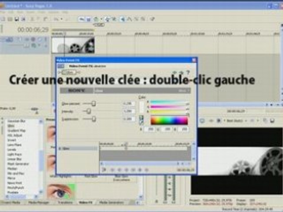 Tutorial Sony Vegas : ajouter un effet