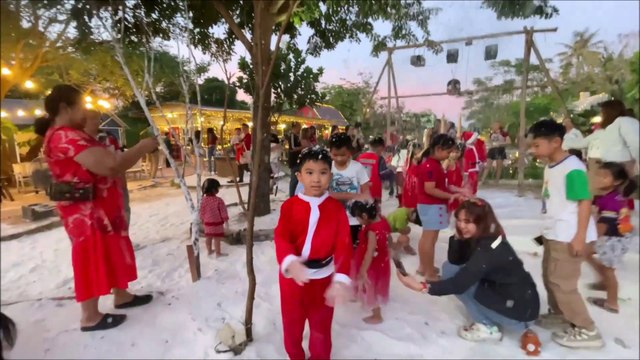 Christmas at Pancheeva Cafe at Sai Noi District in Thailand