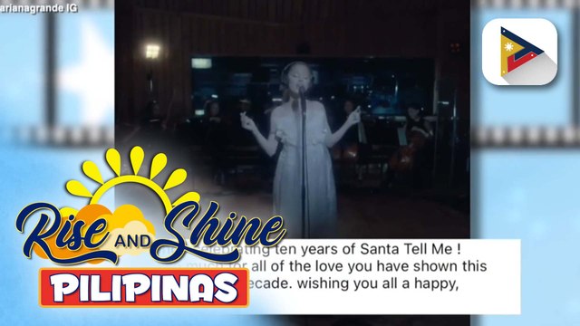 TALK BIZ | Ariana Grande, ipinagdiwang ang 10th year ng kanyang popular Christmas song na Santa Tell Me