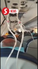 Oxygen masks released before Azerbaijan Airlines plane crash