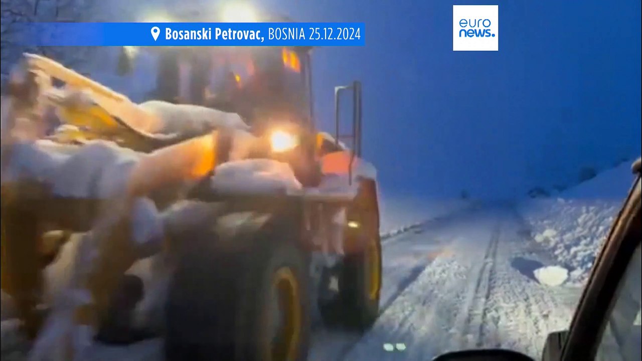 More than 200,000 homes in Bosnia lose access to power as snowstorms continue to batter the Balkans