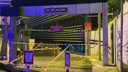 İstanbul'da İSPARK’ın kolonları çatladı, otopark boşaltıldı