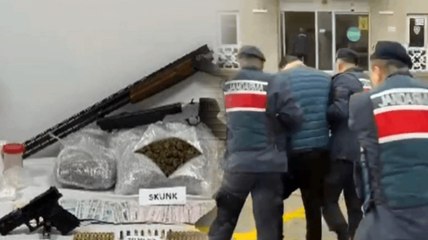 Muğla’nın Tarihi Kayaköy Mahallesi’nde uyuşturucu ve silah operasyon