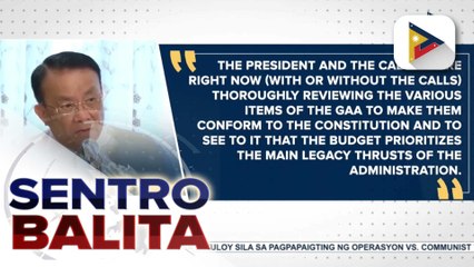 PBBM at kanyang Gabinete, binubusisi ang 2025 GAA para matiyak na naaayon ito sa Konstitusyon