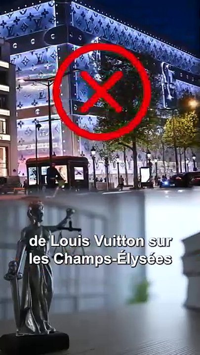 Des élus écologistes déposent un recours pour faire retirer la malle géante LVMH sur les Champs-Élysées,  au motif qu'il s'agirait d'une publicité déguisée