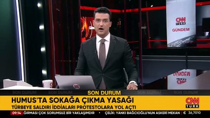 HUMUS'TA SOKAĞA ÇIKMA YASAĞI! Türbeye saldırı iddiaları protestolara yol açtı!