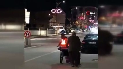 Sivas'ta bir el arabası üzerinde çocuklarını ısıtmıştı, gerçek başka çıktı