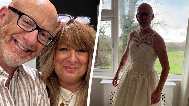 Mann überrascht seine Frau, indem er in ein 25 Jahre altes Hochzeitskleid schlüpft - und es passt perfekt