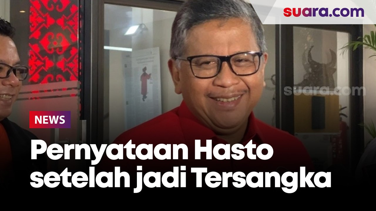 Pernyataan Sekjen PDI Perjuangan Hasto Kristiyanto setelah ditetapkan sebagai tersangka oleh KPK