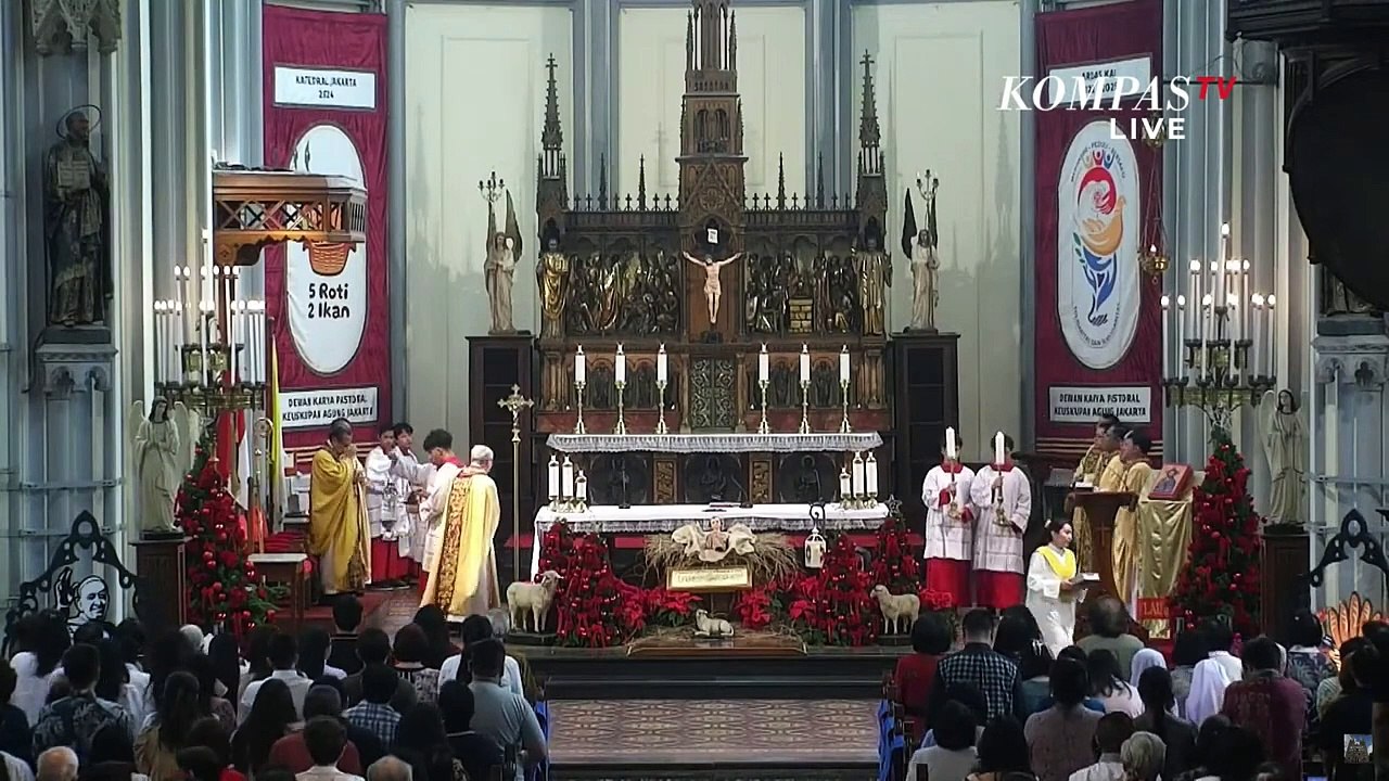 [FULL] Momen Khidmat Misa Natal Pontifikal di Gereja Katedral Jakarta 2024