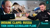 Ukraine claims Russia downed an Azerbaijani plane, causing a crash in Kazakhstan, killing 38