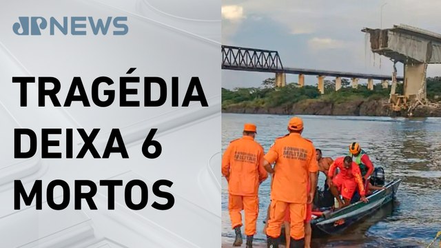 Mergulhadores começam buscas submersas pelos desaparecidos após queda de ponte no Rio Tocantins