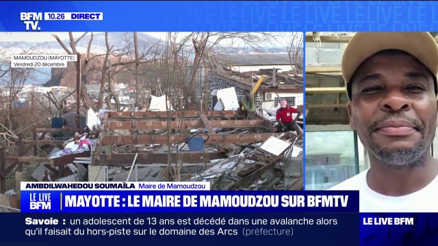 Mayotte: C'est une bouffée d'oxygène énorme qu'apporte cet hôpital de campagne , affirme Ambdilwahedou Soumaila (maire de Mamoudzou)