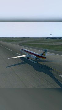 Peaceful Takeoff: Iberia MD-82 at Calgary International Airport (YYC), Calgary, Canada #flights #fly #flightlovers #Canada #USA #Japan #aviation #flying #FlyingLovers #aviationlovers