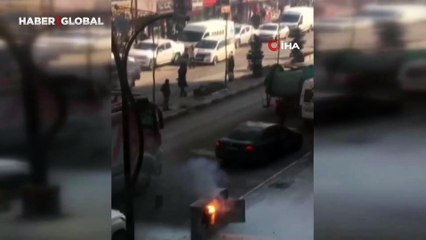 Yüksekova'da dehşet: Elektrik trafosunda patlama