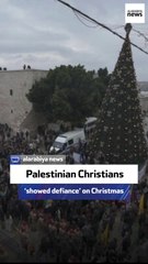 Palestinian Christians showed defiance on Christmas