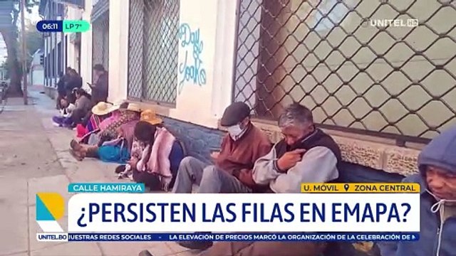 Vuelven las filas en Emapa, personas esperan adquirir arroz y aceite