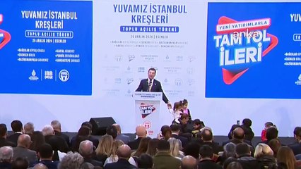 Ekrem İmamoğlu çocukları sahneye davet etti: Yuvamız İstanbul ÇEM sayısı 111’e çıktı