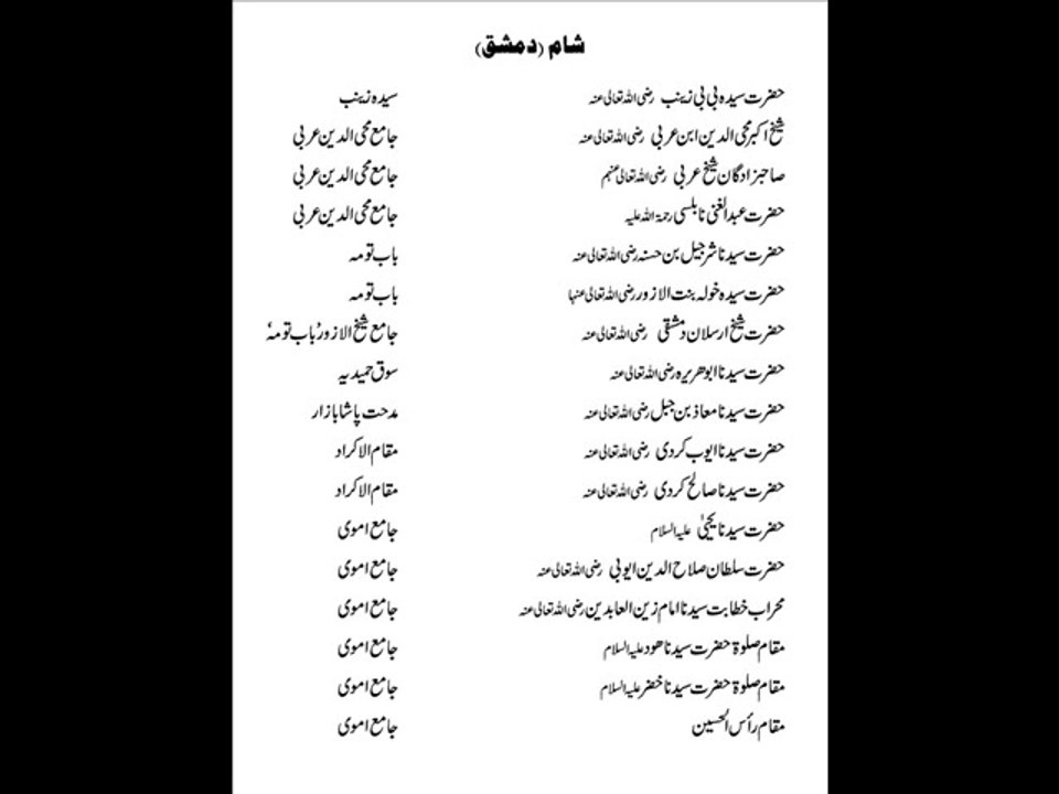 Tour of Syria