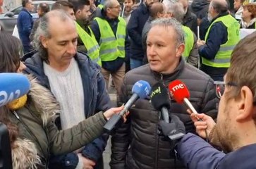 Concentración de UCCL en Valladolid por la leche de oveja