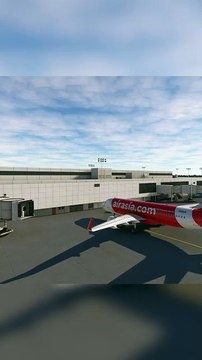 Passenger Boarding Bridge: AirAsia A320 at Hartsfield-Jackson Atlanta International Airport (ATL), Atlanta, USA #flights #fly #flightlovers #Canada #USA #Japan #aviation #flying #FlyingLovers #aviationlovers