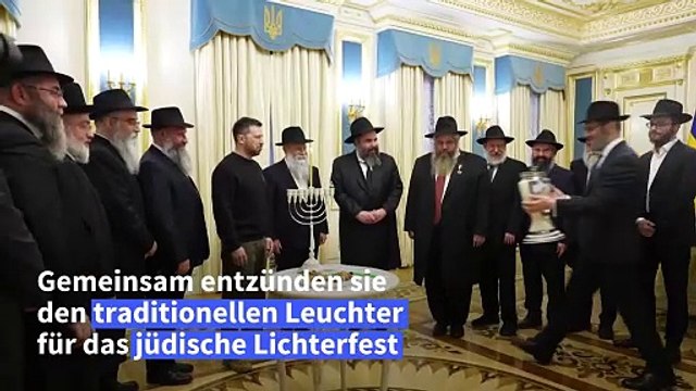 Selenskyj an Chanukka: Wir werden die Dunkelheit besiegen