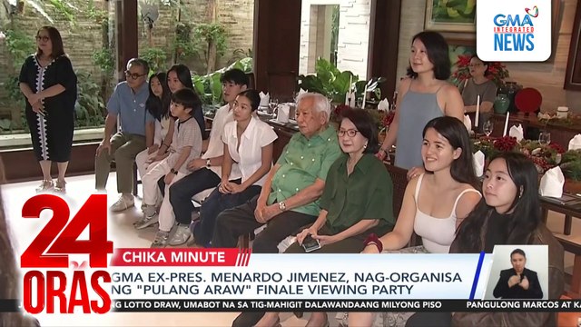 GMA EX-Pres. Menardo Jimenez, nag-organisa ng Pulang Araw finale viewing party | 24 Oras
