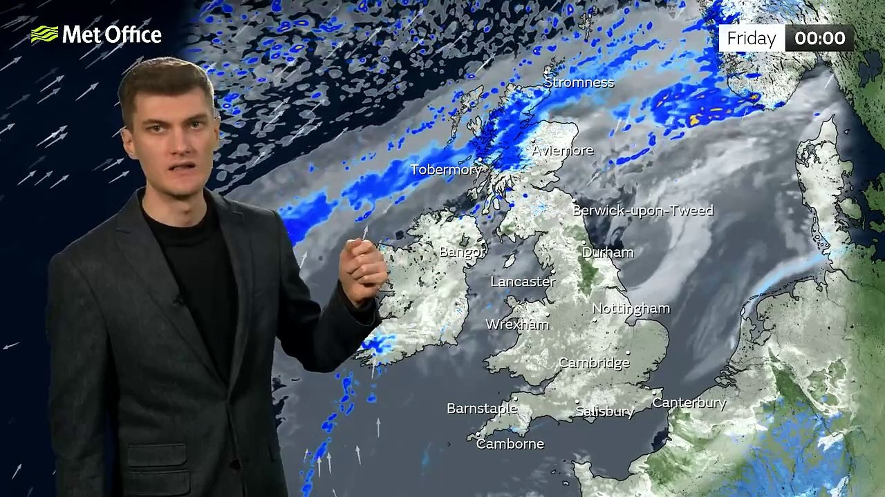 Met Office Thursday afternoon weather forecast 26/12/2024